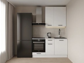 Кухонный гарнитур Белый Глянец 1600 h950 (Стол. 38мм) в Белоярском - beloyarskiy.mebel24.online | фото