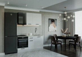 Кухонный гарнитур Белый Глянец 1600 (Стол. 38мм) в Белоярском - beloyarskiy.mebel24.online | фото 1