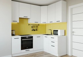Кухонный гарнитур Белый Глянец 2200*1600 h950 (Стол. 38мм) в Белоярском - beloyarskiy.mebel24.online | фото