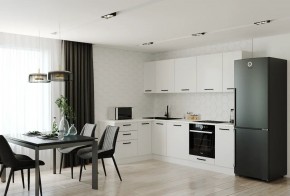 Кухонный гарнитур Белый Глянец 2600*1600 (Стол. 26мм) в Белоярском - beloyarskiy.mebel24.online | фото 1