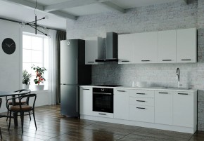 Кухонный гарнитур Белый Глянец 2800 (Стол. 26мм) в Белоярском - beloyarskiy.mebel24.online | фото 1