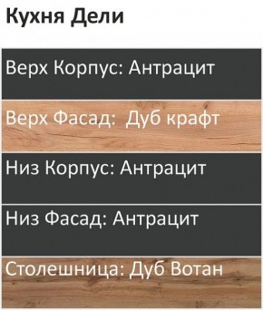 Кухонный гарнитур Дели 2200 (Стол. 38мм) в Белоярском - beloyarskiy.mebel24.online | фото 3