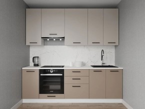Кухонный гарнитур Каппучино 2400 h950 (Стол. 26мм) в Белоярском - beloyarskiy.mebel24.online | фото