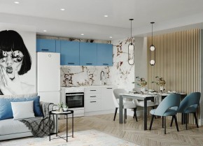 Кухонный гарнитур Капри 2550 (Стол. 26мм) в Белоярском - beloyarskiy.mebel24.online | фото