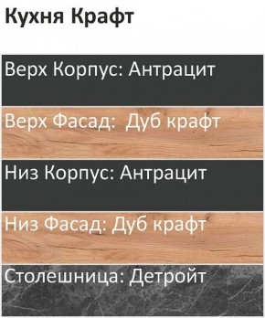 Кухонный гарнитур Крафт 2200 (Стол. 38мм) в Белоярском - beloyarskiy.mebel24.online | фото 3