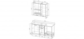 Кухонный гарнитур Меренга 1600 h950 (Стол. 38мм) в Белоярском - beloyarskiy.mebel24.online | фото 2