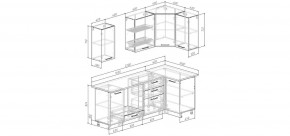 Кухонный гарнитур Меренга 2200*1000 (Стол. 38мм) в Белоярском - beloyarskiy.mebel24.online | фото 2