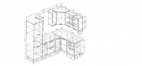 Кухонный гарнитур Меренга 2400*1600 (Стол. 26мм) в Белоярском - beloyarskiy.mebel24.online | фото 2