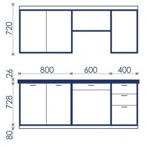 Кухонный гарнитур Ольвия-6 (1.8м) в Белоярском - beloyarskiy.mebel24.online | фото 4