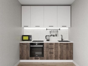 Кухонный гарнитур Старое Дерево 2200 h950 (Стол. 26мм) в Белоярском - beloyarskiy.mebel24.online | фото 1