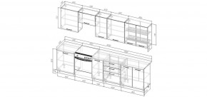 Кухонный гарнитур Умбра 3000 (Стол. 38мм) в Белоярском - beloyarskiy.mebel24.online | фото 2