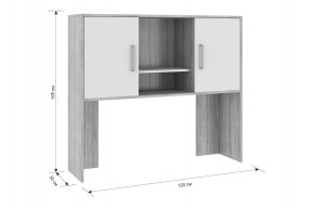 ЛАЙТ 2 Надстройка стола компьютерного (1200) в Белоярском - beloyarskiy.mebel24.online | фото 3