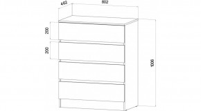 ЛЕНОРА Спальный гарнитур (модульный) графит в Белоярском - beloyarskiy.mebel24.online | фото 3