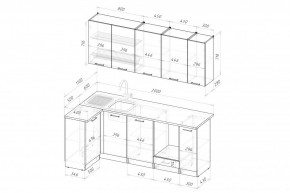 ЛИОРА Кухонный гарнитур Прайм 400 (1100*2000 мм) в Белоярском - beloyarskiy.mebel24.online | фото 2