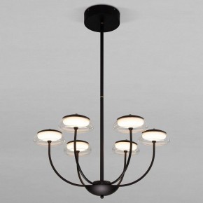 Люстра на штанге Eurosvet Fungo 50388 LED черный в Белоярском - beloyarskiy.mebel24.online | фото
