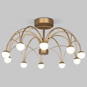 Люстра на штанге Eurosvet Ragno 90031/10 LED золото в Белоярском - beloyarskiy.mebel24.online | фото