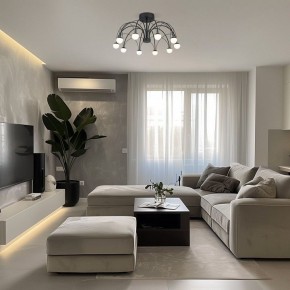 Люстра на штанге Eurosvet Ragno 90035/10 LED черный в Белоярском - beloyarskiy.mebel24.online | фото 5