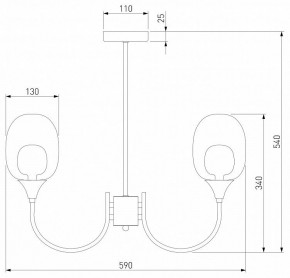 Люстра на штанге Eurosvet Spritz 70217/6 латунь в Белоярском - beloyarskiy.mebel24.online | фото 5