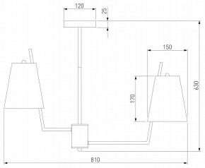 Люстра на штанге Eurosvet Topanga 60173/8 латунь в Белоярском - beloyarskiy.mebel24.online | фото 4