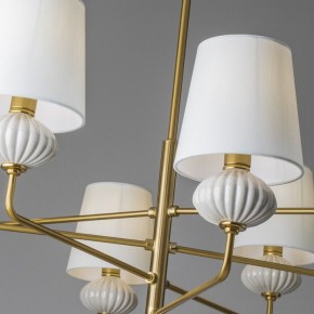 Люстра на штанге Freya Ceramics FR2029PL-08BS в Белоярском - beloyarskiy.mebel24.online | фото 7