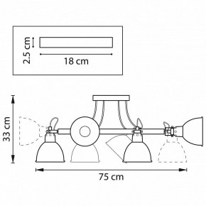 Люстра на штанге Lightstar Acrobata 761060 в Белоярском - beloyarskiy.mebel24.online | фото 2