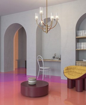 Люстра на штанге Maytoni Arco MOD223PL-06BS в Белоярском - beloyarskiy.mebel24.online | фото 5