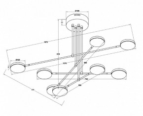 Люстра на штанге Maytoni Fad MOD070PL-L48W3K в Белоярском - beloyarskiy.mebel24.online | фото 3