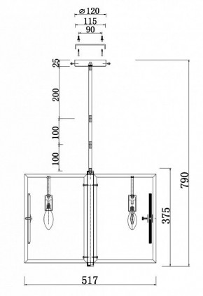 Люстра на штанге Maytoni Marmo MOD099PL-06G в Белоярском - beloyarskiy.mebel24.online | фото 4