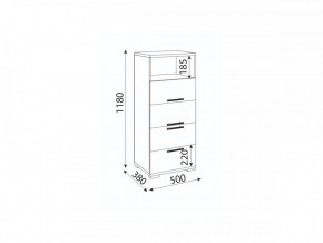 Мармарис (гостиная) М10 Комод малый в Белоярском - beloyarskiy.mebel24.online | фото 2