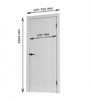Межкомнатная дверь Bolivar Каньон браун (комплект) 600 в Белоярском - beloyarskiy.mebel24.online | фото