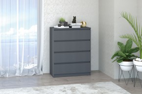 МС "Хилтон" Комод №1 800 (4 ящ.) графит в Белоярском - beloyarskiy.mebel24.online | фото