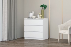 МС "Хилтон" Комод №2 800 (3 ящ.) белый текстурный в Белоярском - beloyarskiy.mebel24.online | фото
