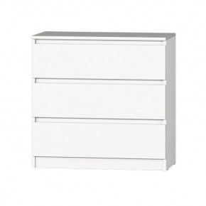 МС "Хилтон" Комод №2 800 (3 ящ.) белый текстурный в Белоярском - beloyarskiy.mebel24.online | фото 2