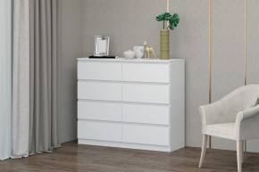 МС "Хилтон" Комод №3 1200 (8 ящ.) белый текстурный в Белоярском - beloyarskiy.mebel24.online | фото