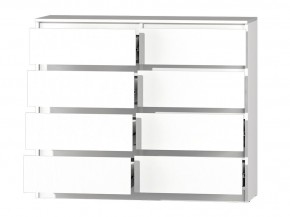 МС "Хилтон" Комод №3 1200 (8 ящ.) белый текстурный в Белоярском - beloyarskiy.mebel24.online | фото 3