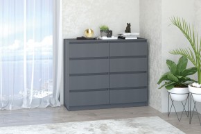 МС "Хилтон" Комод №3 1200 (8 ящ.) графит в Белоярском - beloyarskiy.mebel24.online | фото