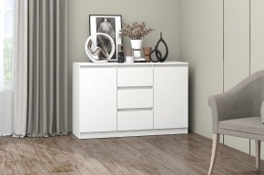 МС "Хилтон" Комод №4 1200 (белый текстурный) в Белоярском - beloyarskiy.mebel24.online | фото
