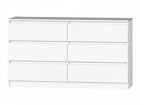 МС "Хилтон" Комод №5 1400 (6 ящ.) белый текстурный в Белоярском - beloyarskiy.mebel24.online | фото 2