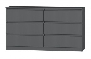 МС "Хилтон" Комод №5 1400 (6 ящ.) графит в Белоярском - beloyarskiy.mebel24.online | фото 2
