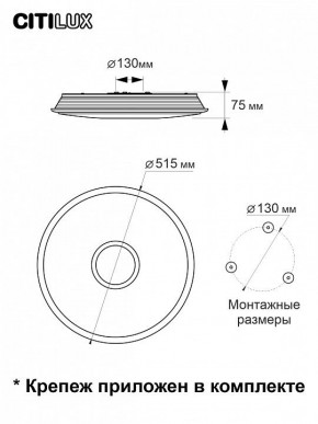 Накладной светильник Citilux Старлайт Смарт CL703A65G в Белоярском - beloyarskiy.mebel24.online | фото 13