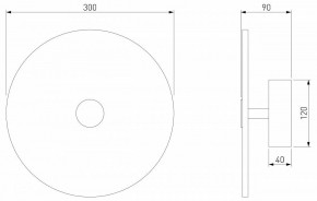 Накладной светильник Eurosvet Thasos 40341 LED черный в Белоярском - beloyarskiy.mebel24.online | фото 6