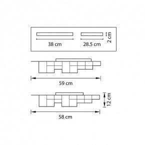 Накладной светильник Lightstar Favo LED 750121 в Белоярском - beloyarskiy.mebel24.online | фото 2