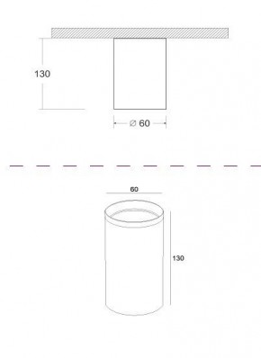 Накладной светильник Maytoni Focus C010CL-01GF в Белоярском - beloyarskiy.mebel24.online | фото 2