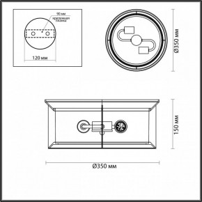 Накладной светильник Odeon Light Mavret 4961/2C в Белоярском - beloyarskiy.mebel24.online | фото 3