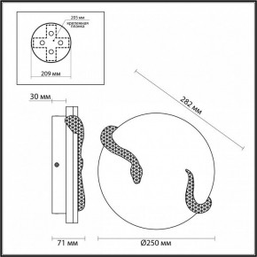 Накладной светильник Odeon Light Snake 7033/10WL в Белоярском - beloyarskiy.mebel24.online | фото 4