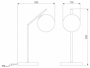 Настольная лампа декоративная Eurosvet Shape 01213/1 хром в Белоярском - beloyarskiy.mebel24.online | фото 3