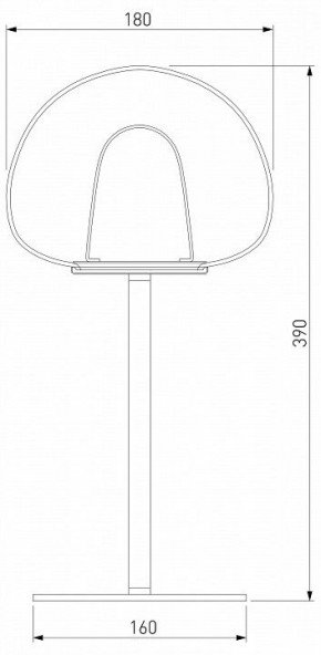 Настольная лампа декоративная Eurosvet Twice 90326/1 черный в Белоярском - beloyarskiy.mebel24.online | фото 2