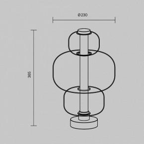Настольная лампа декоративная Maytoni Atmos MOD364TL-L15W3K в Белоярском - beloyarskiy.mebel24.online | фото 5