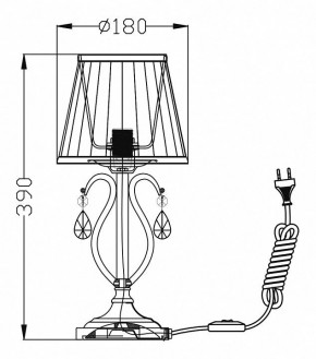 Настольная лампа декоративная Maytoni Brionia ARM172-01-G в Белоярском - beloyarskiy.mebel24.online | фото 2