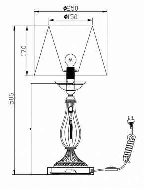Настольная лампа декоративная Maytoni Demitas RC024-TL-01-R в Белоярском - beloyarskiy.mebel24.online | фото 3